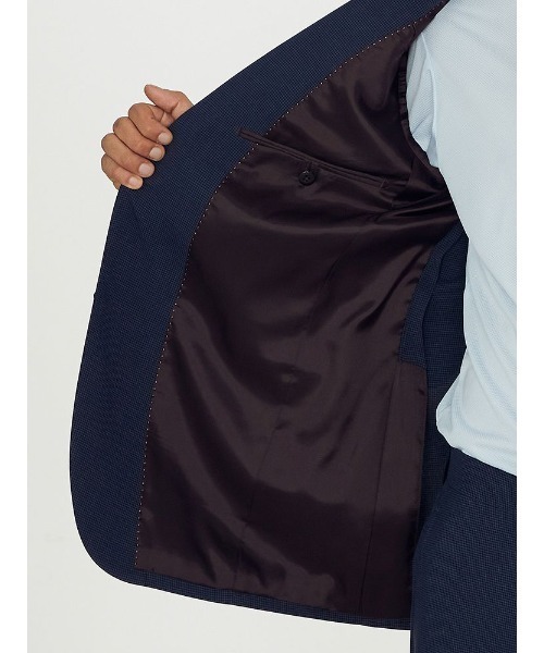 【上下洗える】WEB限定スーツ 4WAYストレッチ 千鳥 ブルー|ZOZOTOWN PayPayモール店|11