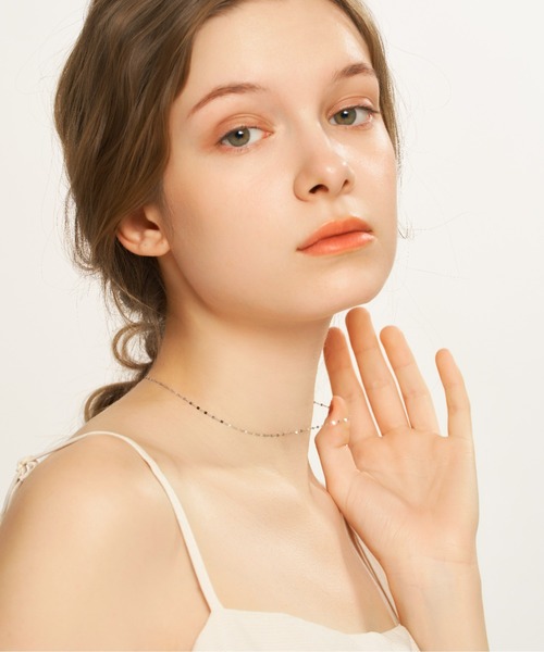 Jewel closet by L&Co. ネックレス プラチナ フラワー エクレア
