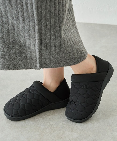 MEI スリッポン 「MEI」キルティング モックシューズ レディース