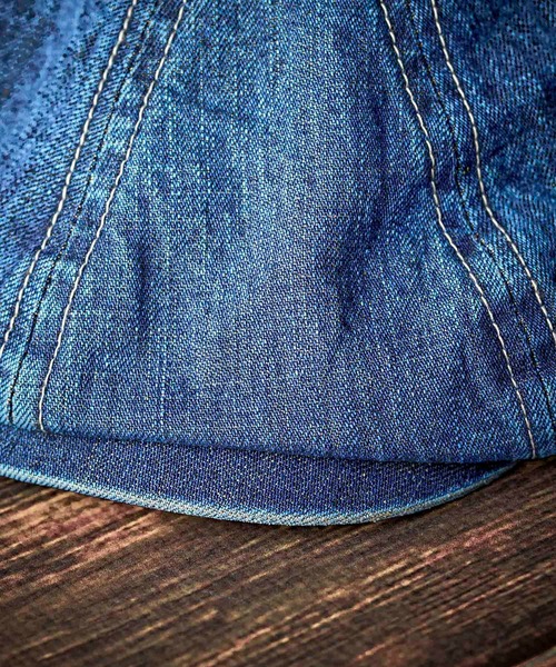 Mr Fatman キャスケット LUCKY DAN DENIMインディゴブルー Mr.FATMAN】 LUCKY DAN DENIM（キャスケット）｜MRFATMAN
