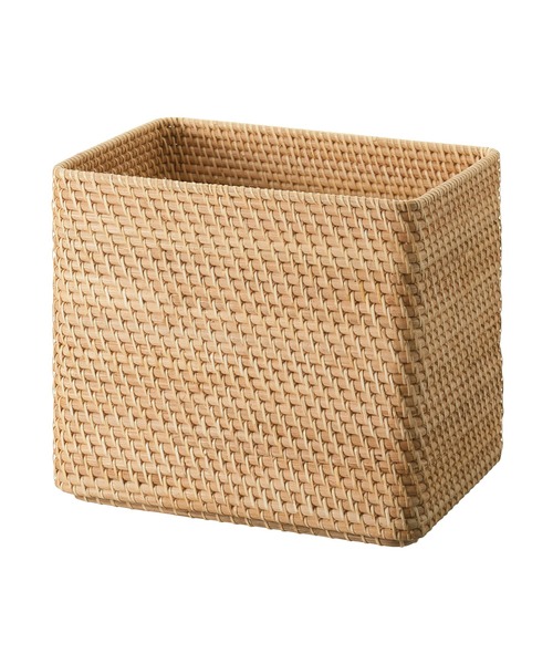 無印良品（MUJI） 収納 重なるラタン長方形バスケット・特大 （V）約