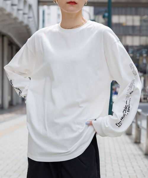 美品！アドミラル　ロングTシャツ　新作！ ALAND tシャツ 「UNISEX」ALAND／notchic長袖Tシャツ 2973749
