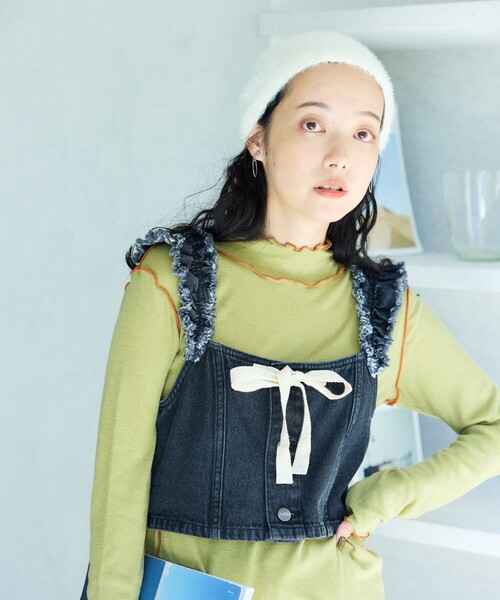 カシミヤニット帽 白ラメ入り FREAK'S STORE ニット帽 ニットキャップ ラメ ビーニー