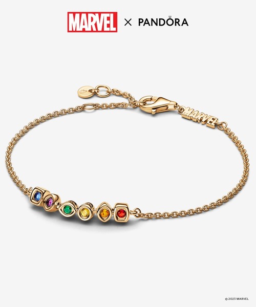 Pandora マーベル ロゴ スネークチェーン ブレスレット Pandora ロゴ スネークチェーン ブレスレット 19(約17cm) - メルカリ
