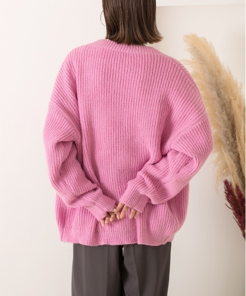 ad thie（アドティエ） カーディガン ゆったり カラフル ニット