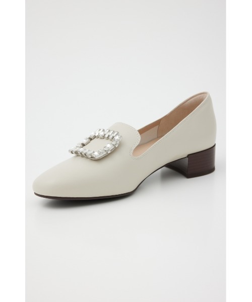 STACCATO エリットバックルローファー 24cm ホワイト STACCATO ローファー カペリバックルオペラシューズ レディース