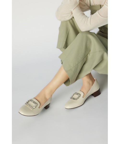 【STACCATO】チェリーオペラシューズ 24cm シルバー STACCATO ローファー チェリーオペラシューズ レディース