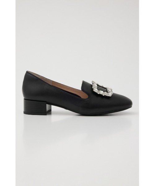 STACCATO ヒールローファー　24.5センチ　ボリュームソール STACCATO ローファー カペリバックルオペラシューズ レディース
