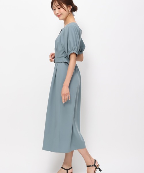 MISCH MASCH ワンピース 2024春夏新作パフスリーブフロント