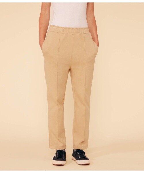 PETIT BATEAU パンツ ダブルジャージパンツ レディース