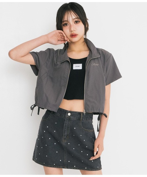 kynu⭐︎　マチャットナイロンジップブルゾン kynu⭐︎ マチャットナイロンジップブルゾン ナイロンジップ