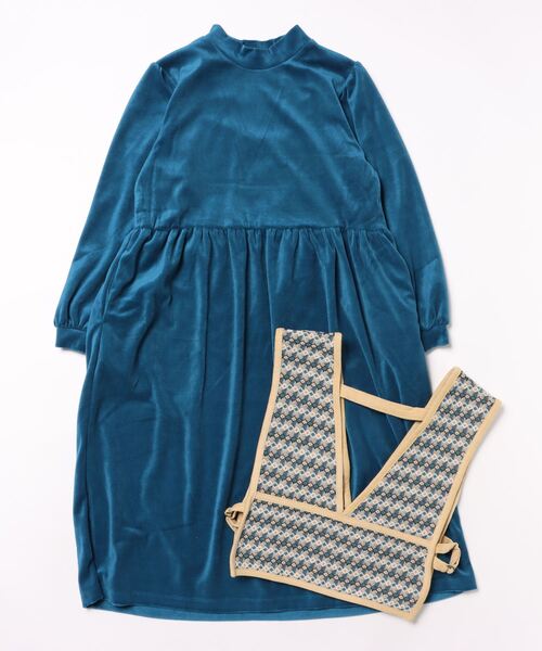 jacadi ベロアワンピース　2枚セット　10.12歳用 ペタルカラーワンピース | | Jacadi Paris＜ジャカディ＞日本