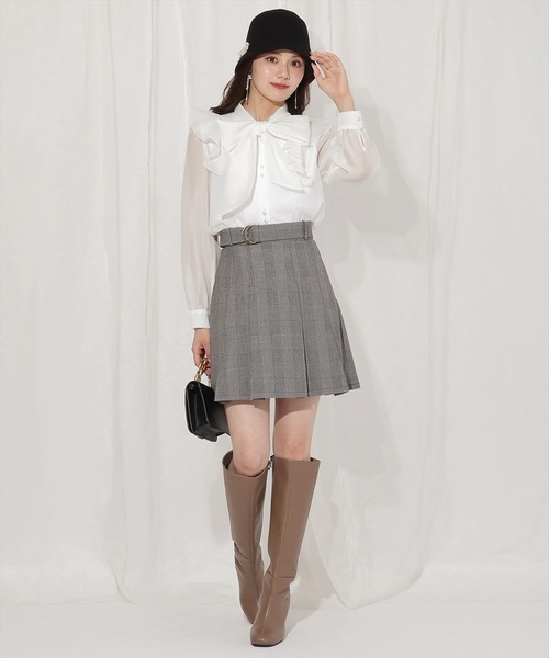 WILLSELECTION（ウィルセレクション） ブラウス シャツ シアーラッフル