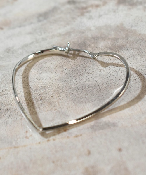 ピアス 「kiehtova」HEART  HOOP  PIERCE/ ハート フープ ピアス レディースの画像