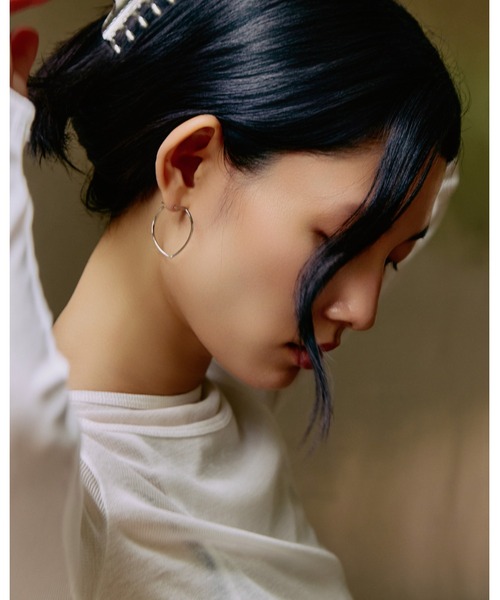 ピアス 「kiehtova」HEART  HOOP  PIERCE/ ハート フープ ピアス レディースの画像