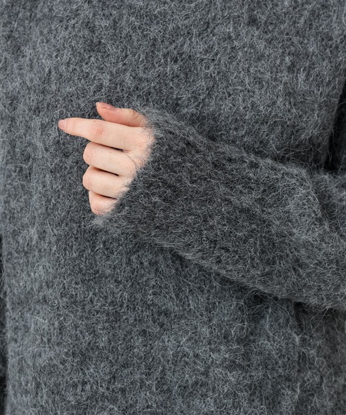 SUWDEE ニット セーター crew neck shaggy knit pullover