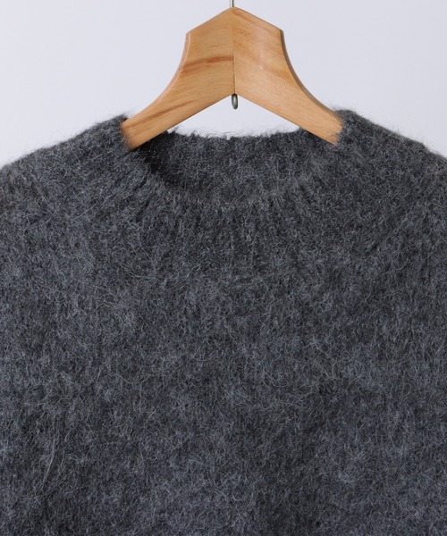 ニット セーター crew neck shaggy knit pullover レディース SUWDEE ニット セーター crew neck shaggy knit pullover