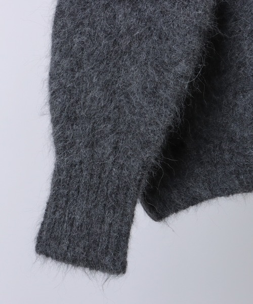 SUWDEE ニット セーター crew neck shaggy knit pullover