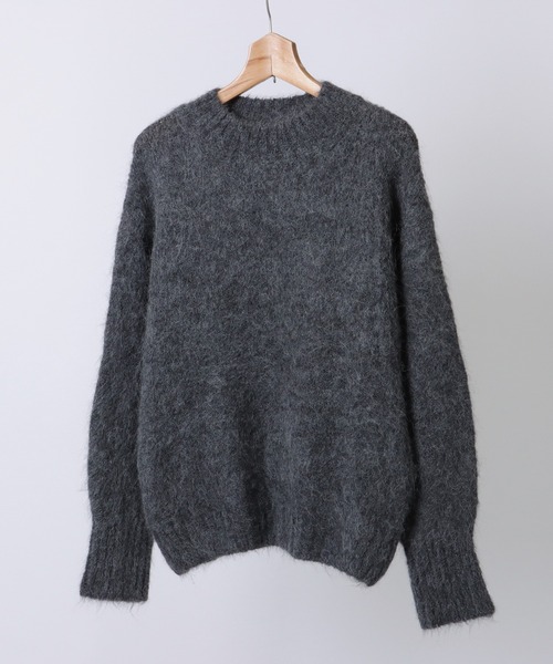 ニット セーター crew neck shaggy knit pullover レディース SUWDEE ニット セーター crew neck shaggy knit pullover