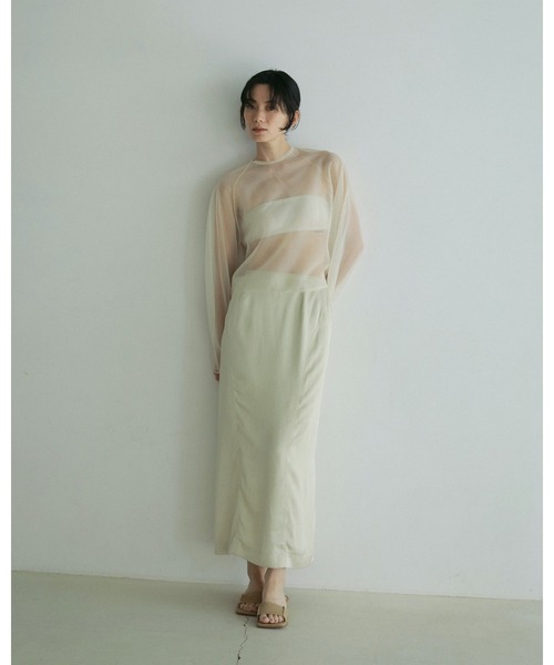 anuke（アンヌーク） スカート Satin Pencil Skirt : ZOZOTOWN Yahoo