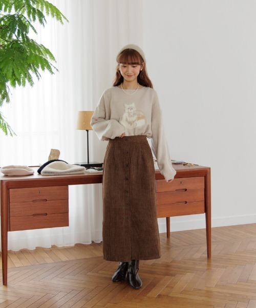 flower スカート フラッフチェックスカート2 : ZOZOTOWN Yahoo!店