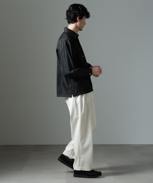 シャツ NORMANBROS別注 ワイドポケット デニムシャツ メンズ