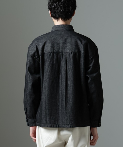 シャツ NORMANBROS別注 ワイドポケット デニムシャツ メンズ