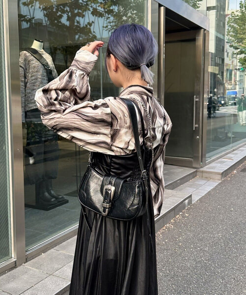 Mavie..7 ブラウス シャツ 「Mavie..7」2025SS柄シャツ