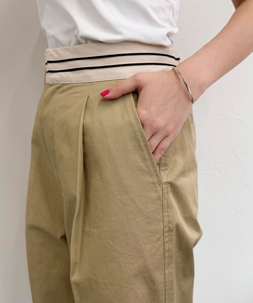 fredy emue チノタックパンツ 黒 38号 fredy emue チノパン 「低身長サイズ34有り」チノタックパンツ