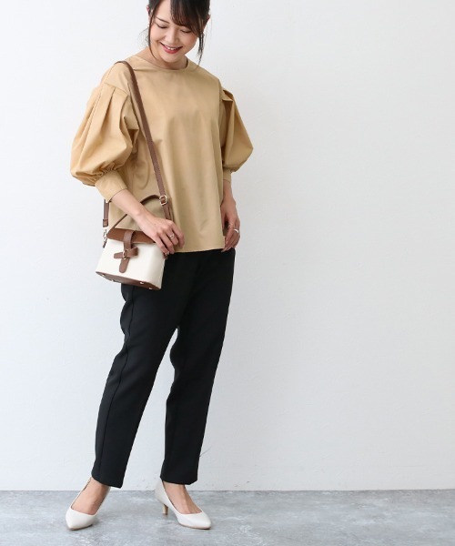 「Social GIRL」 半袖ブラウス M オフホワイト レディース
