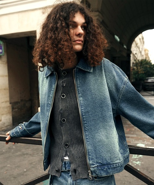 Ruelle デニムジャケット gジャン 「Ruelle」Denim Jacket with