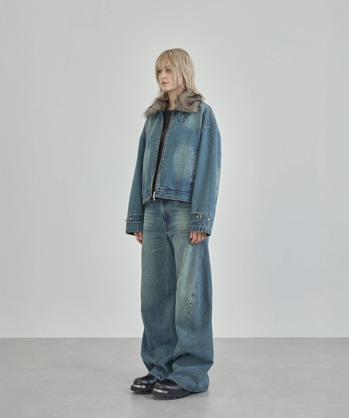 Ruelle デニムジャケット gジャン 「Ruelle」Denim Jacket with