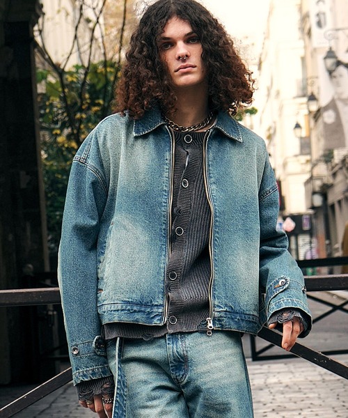 Ruelle デニムジャケット gジャン 「Ruelle」Denim Jacket with