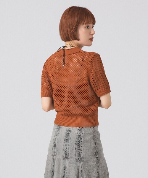 BEAMS - 美品　2022年モデル　beams レディース　ポロシャツ Ray BEAMS ポロシャツ ポロ メッシュ ニット レディース