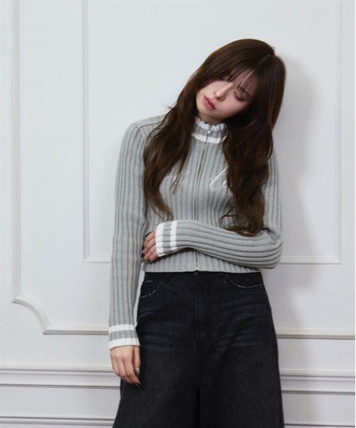 カーディガン ｂｅｂｅショートジップニット レディース Fickle Bebe カーディガン bebeショートジップニット
