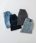 パンツ ガーデナーテーパードデニムパンツ キッ...の詳細画像4