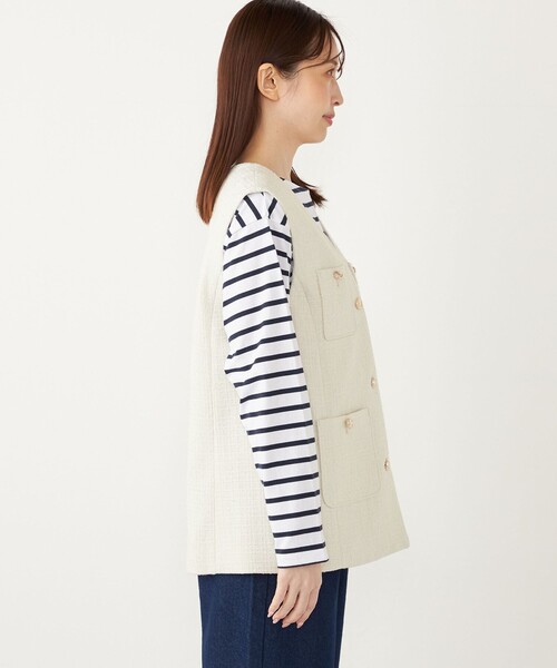 SHIPS Colors（シップスカラーズ） ベスト ジレ SHIPS Colors:ツイード