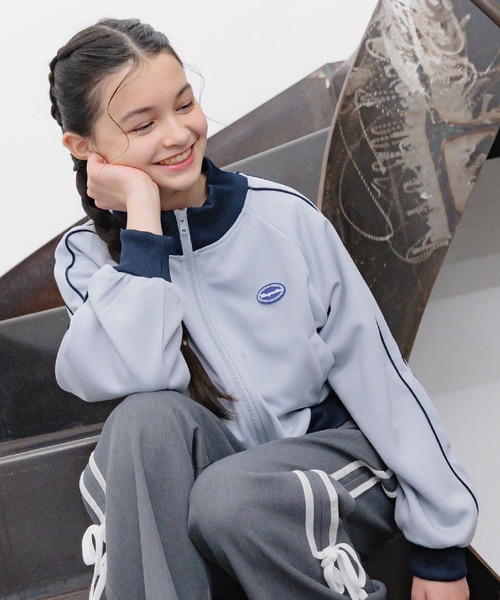 ジャージ  ショートトラックジャケット/290868 キッズ 子供服 女の子 | GLOBAL WORK | 03