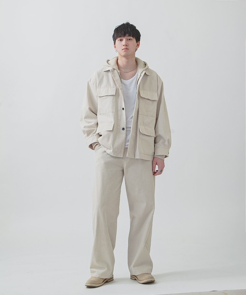ZIP FIVE -White Line- カバーオール 「White Line」 COTTON CANVAS
