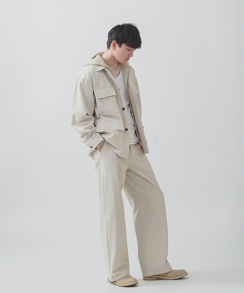 ZIP FIVE -White Line- カバーオール 「White Line」 COTTON CANVAS