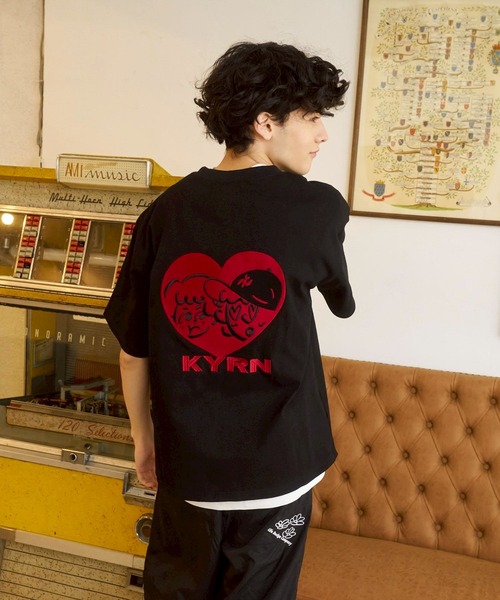 京急 銭湯ラブ湯オンリーLOVE YOU ONLYロゴ入りTシャツ Lサイズ kaoyorinakami tシャツ love tee / ラブTシャツ メンズ