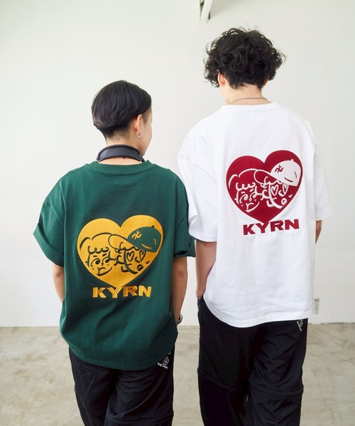 Tシャツ・カットソー [hug your skin] I Love Korilakkuma Tee Hug Your Skin Rilakkuma Vahn Short Sleeve Tee #리락쿠마