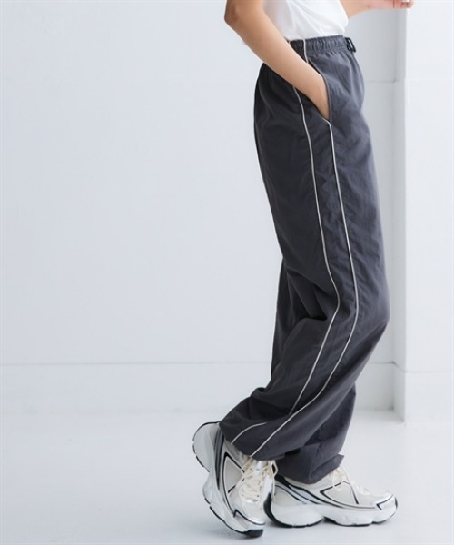 KANGOLパンツsizeL KANGOL SPORT パンツ 裏メッシュ使いナイロンサイドライン