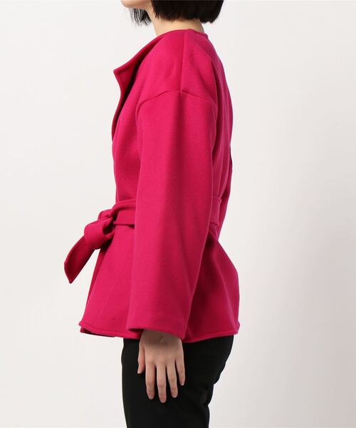 【美品】CELFORD ノーカラーへプレムジャケット サイズ36 CELFORD（セルフォード） ジャケット ノーカラーペプラムジャケット 36