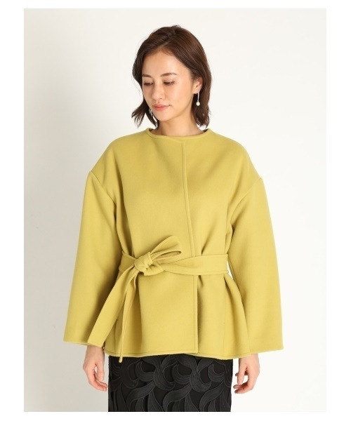 CELFORD ノーカラージャケット 36 ホワイト系 CELFORD（セルフォード） ノーカラージャケット 36 ホワイト