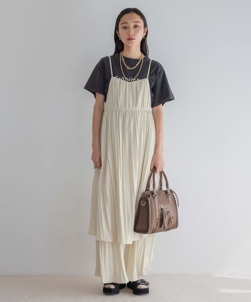 ジーナシス　サンデードレス Sunday dress　ブラック　新品 レースワンピース シースルー 黒 白 長袖 タイトライン ブラック