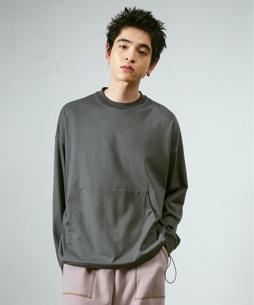 Dulcamara（ドゥルカマラ） tシャツ カンガルーポケットロンT メンズ