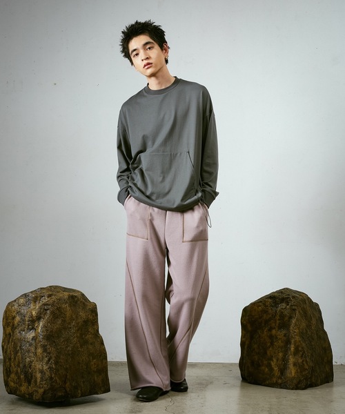 Dulcamara（ドゥルカマラ） tシャツ カンガルーポケットロンT メンズ