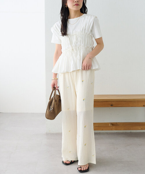 【DOLCE&GABBANA】ロゴ ジャカード フレア パンツ ドルチェアンドガッバーナ DOLCE&GABBANA Cotton Silk Flared