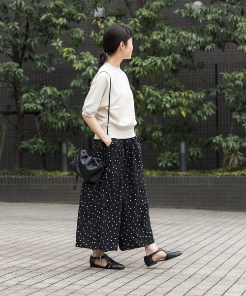 かぐれ パンツ ドットギャザーパンツ レディース : ZOZOTOWN